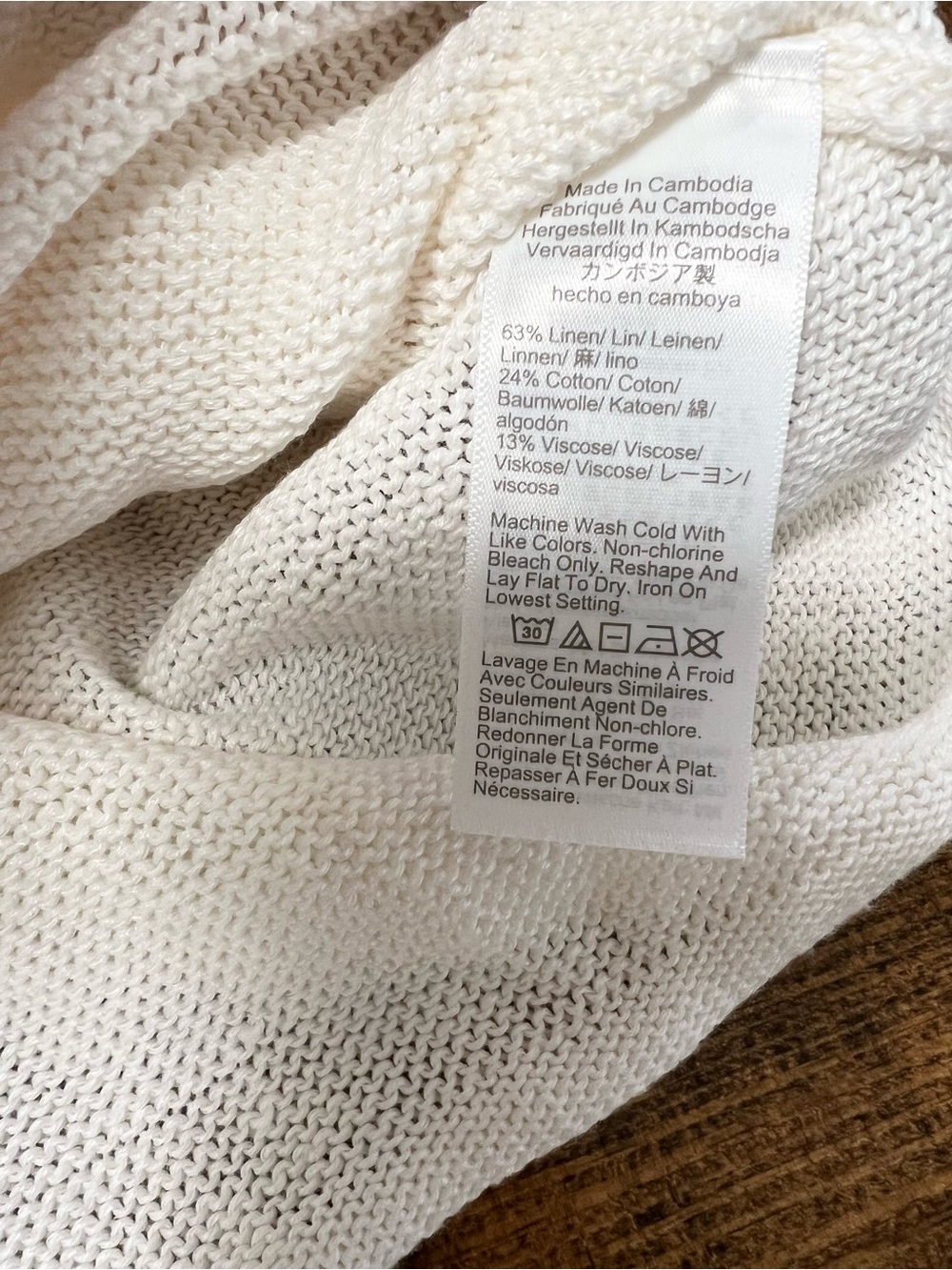 J. Crew Summer Rollneck™ sweater in linen blend in Ivory White Size XS NWT - Picture 10 of 11